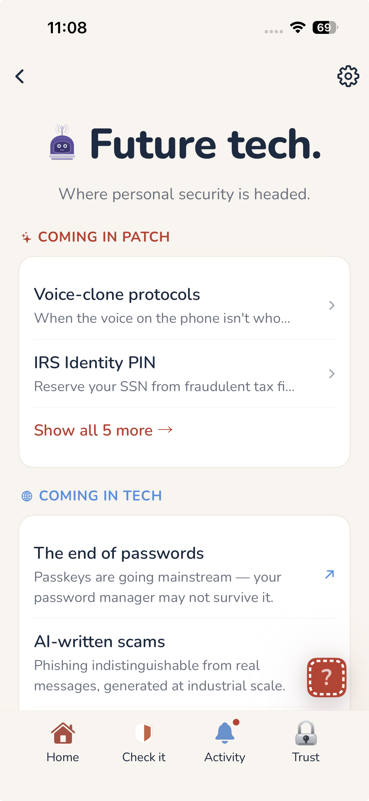 Patch on iPhone — future tech